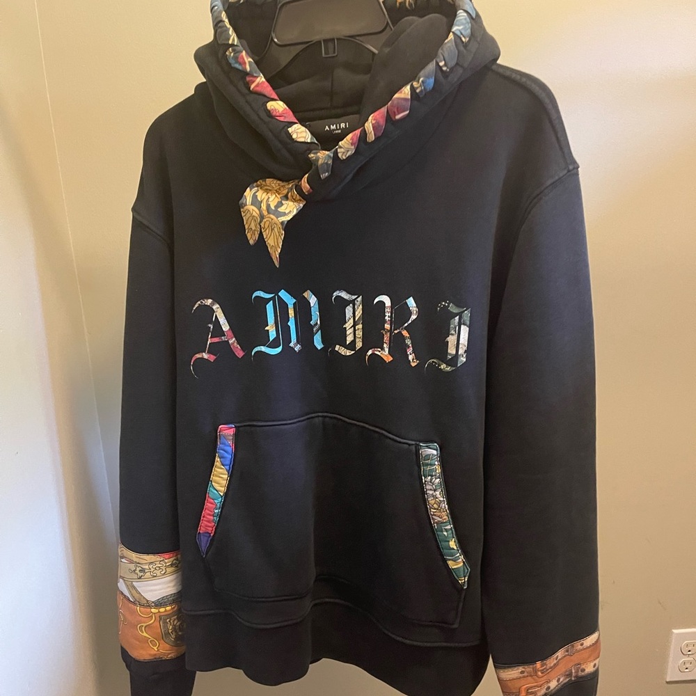 Amiri Silk Bandana Hoodie Rare 2021
